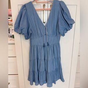Jessica Simpson Light Blue Dress with Tie Detail